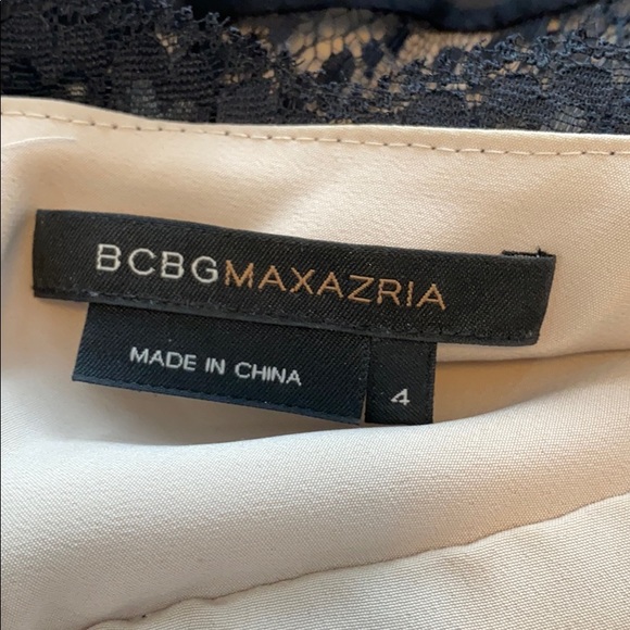 BCBG MAXAZRIA Black lace dress size 4 - Picture 4 of 6